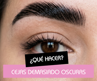 Cejas demasiado oscuras : tras el tinte post lift